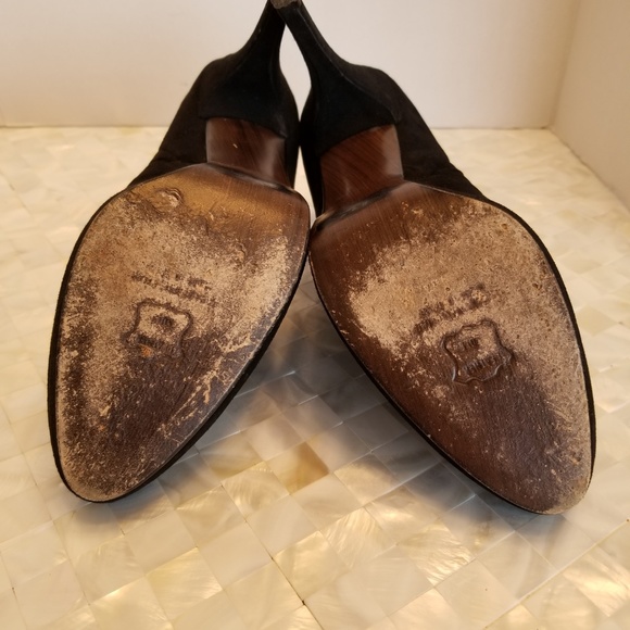 Sturat Weitzman Suede Leather Booties Black 9B - Picture 7 of 7